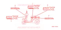 AUTOCOLLANTS pour Honda 50 GYRO X STANDARD de 2000