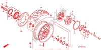 ROUE ARRIERE pour Honda VT 1300 C FURY ABS de 2011