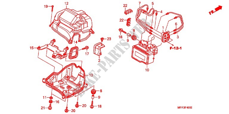 MODULATEUR ABS pour Honda VT 1300 C FURY ABS de 2011