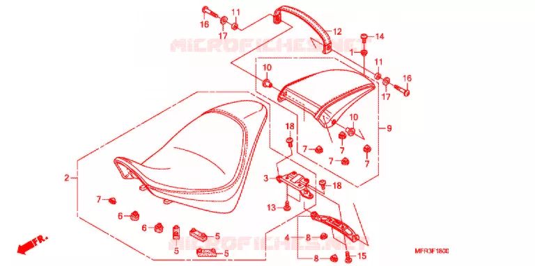 SELLE Honda MOTO 1300 VT 2011  VT1300CXAB