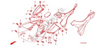 CARENAGE ARRIERE pour Honda FOURTRAX 420 RANCHER 4X4 Manual Shift RED de 2010