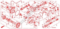 ENGRENAGE FINAL AVANT pour Honda FOURTRAX 420 RANCHER 4X4 Manual Shift RED de 2010
