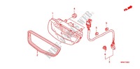 FEU ARRIERE pour Honda FOURTRAX 420 RANCHER 4X4 Manual Shift RED de 2010