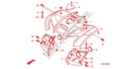 GARDE BOUE AVANT pour Honda FOURTRAX 420 RANCHER 4X4 Manual Shift RED de 2010