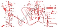 LEVIER DE GUIDON   CABLE   COMMODO pour Honda FOURTRAX 420 RANCHER 4X4 Manual Shift RED de 2010