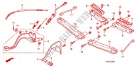 PEDALE   REPOSE PIED pour Honda FOURTRAX 420 RANCHER 4X4 Manual Shift RED de 2010