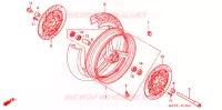 ROUE AVANT pour Honda CBR 1100 SUPER BLACKBIRD de 2006