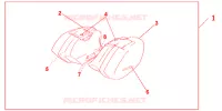 VALISES DARKNESS BLACK pour Honda CBR 1100 SUPER BLACKBIRD de 2006