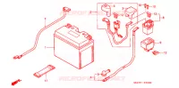BATTERIE pour Honda CBR 1100 SUPER BLACKBIRD de 2006