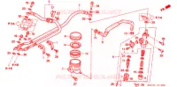 MAITRE CYLINDRE DE FREIN ARRIERE pour Honda CBR 1100 SUPER BLACKBIRD de 2006