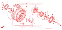 ROUE ARRIERE pour Honda CBR 1100 SUPER BLACKBIRD de 2006