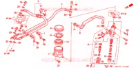MAITRE CYLINDRE DE FREIN ARRIERE pour Honda CBR 1100 SUPER BLACKBIRD de 2007