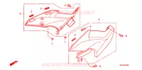 COUVERCLES LATERAUX pour Honda CBF 1000 F ABS de 2010