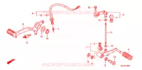 PEDALE pour Honda CBF 1000 F ABS 98HP de 2010