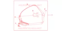 TOP CASE 45L AMBER YELLOW pour Honda CBF 1000 F ABS 98HP de 2010
