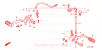 PEDALE pour Honda CBF 1000 F ABS de 2010