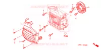 VENTILATEUR ET COUVERCLE DE RADIATEUR pour Honda ZOOMER 50 de 2005