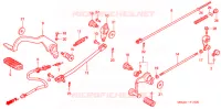 PEDALE pour Honda SHADOW VT 750 Hamamatsu factory de 2001