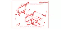 SUPPORT SACOCHES CUIR pour Honda SHADOW VT 750 Hamamatsu factory de 2001