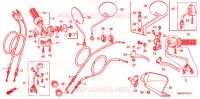 LEVIER DE GUIDON   CABLE   COMMODO (DK/ED/U) pour Honda XR 650 de 2005