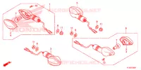 CLIGNOTANT pour Honda CBF 125 de 2012