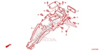 GARDE BOUE ARRIERE pour Honda CBF 125 de 2012