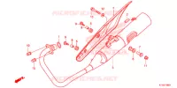 SILENCIEUX D'ECHAPPEMENT pour Honda CBF 125 de 2012