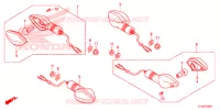 CLIGNOTANT pour Honda CBF 125 de 2012