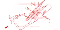 SILENCIEUX D'ECHAPPEMENT pour Honda CBF 125 de 2012