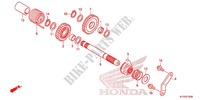AXE DE KICK pour Honda CBF 125 de 2012