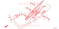 SILENCIEUX D'ECHAPPEMENT pour Honda CBF 125 de 2012