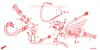 LEVIER DE GUIDON   CABLE   COMMODO pour Honda CBR 1000 MAT BLACK de 2016