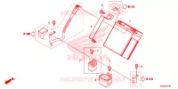 BATTERIE pour Honda CBR 250 R ABS de 2016