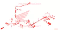 PEDALE pour Honda CBR 300 ABS REPSOL de 2016