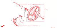 ROUE AVANT (MOULURE) pour Honda ACE 125 MOULDED WHEELS KE de 2015