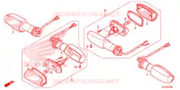CLIGNOTANT pour Honda CB1 125 RUEDA CON RAIOS LA de 2015