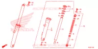 FOURCHE pour Honda CB1 125 RUEDA CON RAIOS LA de 2015