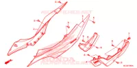 COUVERCLES LATERAUX pour Honda NX4 FALCON 400 Fi de 2014