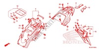 GARDE BOUE ARRIERE pour Honda NX4 FALCON 400 Fi de 2013