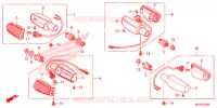 CLIGNOTANT pour Honda NX4 FALCON 400 Fi de 2015