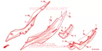 COUVERCLES LATERAUX pour Honda NX4 FALCON 400 Fi de 2015