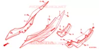 COUVERCLES LATERAUX pour Honda NX4 FALCON 400 Fi de 2014