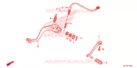 PEDALE pour Honda NX4 FALCON 400 Fi de 2014