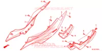 COUVERCLES LATERAUX pour Honda NX4 FALCON 400 Fi de 2015