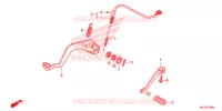PEDALE pour Honda NX4 FALCON 400 Fi de 2015