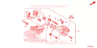 ETRIER DE FREIN ARRIERE pour Honda SH 125 ABS DS TOP CASE de 2016