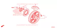 ROUE ARRIERE pour Honda SH 125 ABS DS TOP CASE de 2016