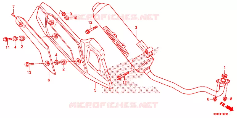 SILENCIEUX D'ECHAPPEMENT Honda SCOOTER 125 SH 2016  SH125ASG