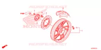 ROUE ARRIERE pour Honda SH 125 DS SPECIAL 4E de 2016