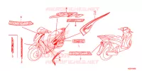 AUTOCOLLANTS pour Honda SH 150 ABS D SPECIAL 4E de 2016